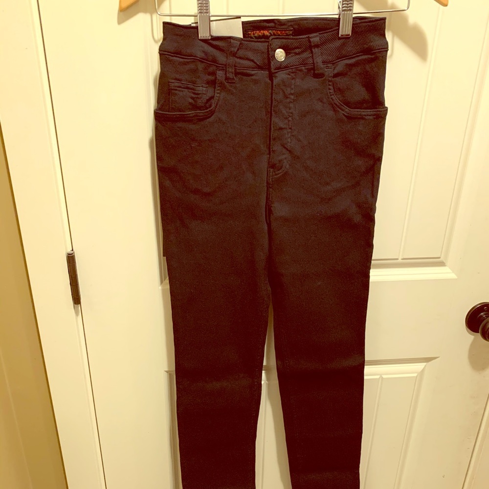 💚 Katherine Hamnett Slim stretchy black jeans